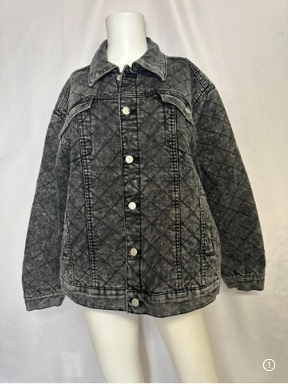 CELEBRITY PINK BRAND SIZE XXL DENIM JACKET FADED BLACK